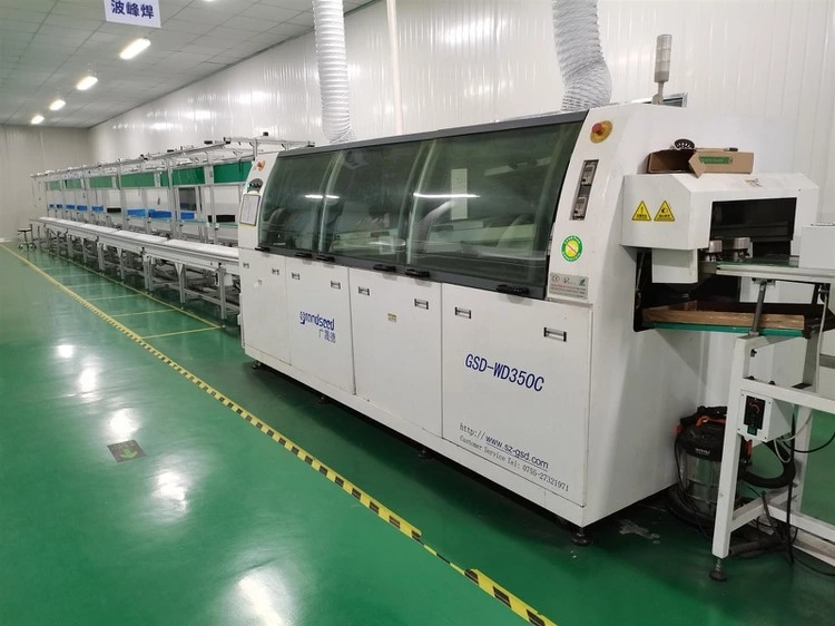 wave soldering line