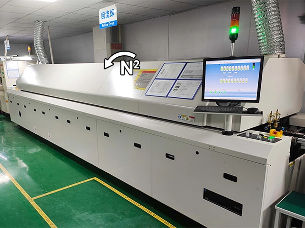 The main function of adding nitrogen(N2) on the SMT reflow soldering