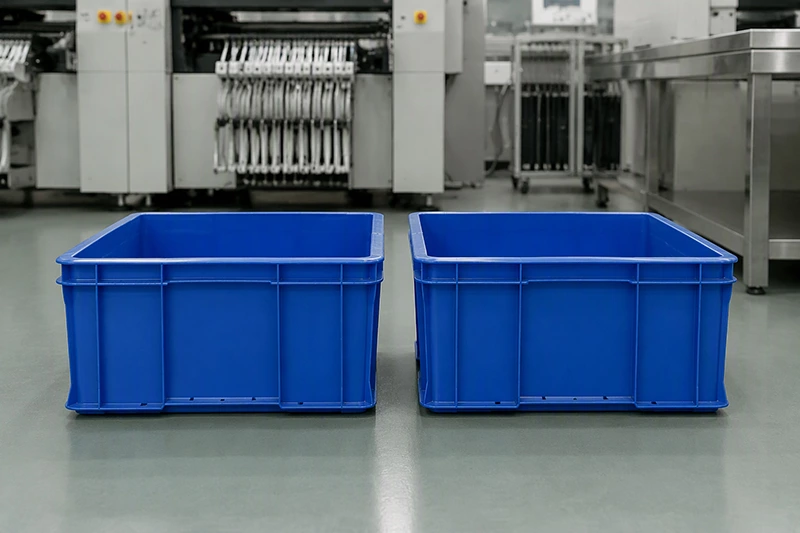PCBA Tote Box & Tray Colors: What Red, Yellow, Green, Blue and Black Mean